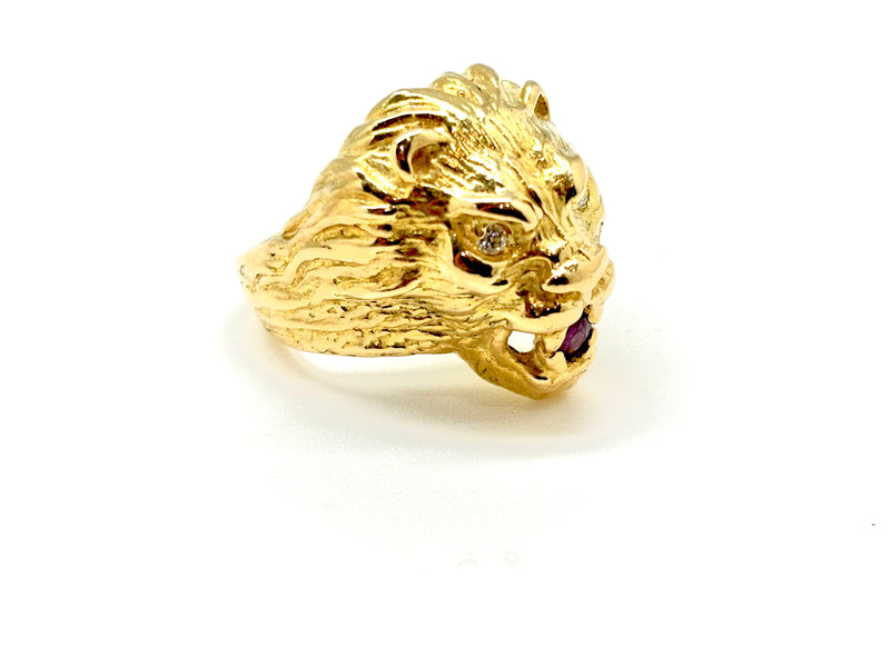 BAGUE TETE DE LION