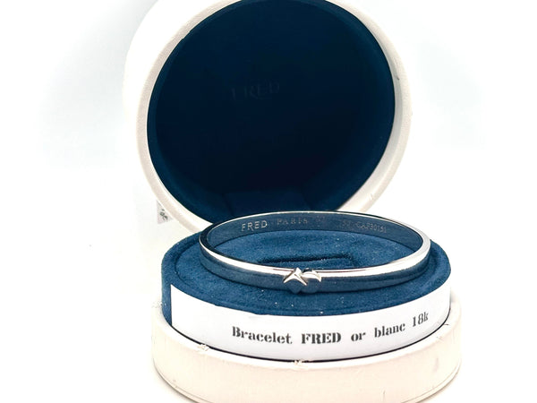 BRACELET JONC FRED OR BLANC