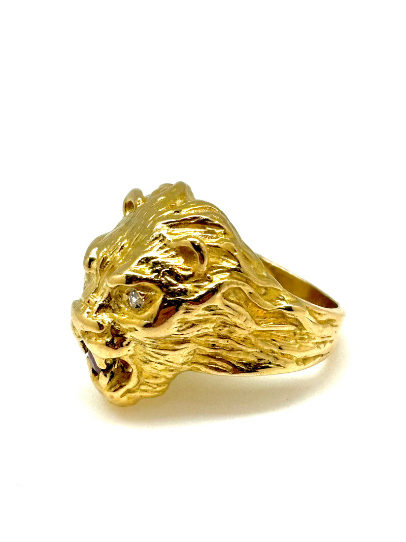 BAGUE TETE DE LION