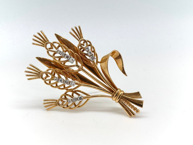 BROCHE BOUQUET DIAMANTS