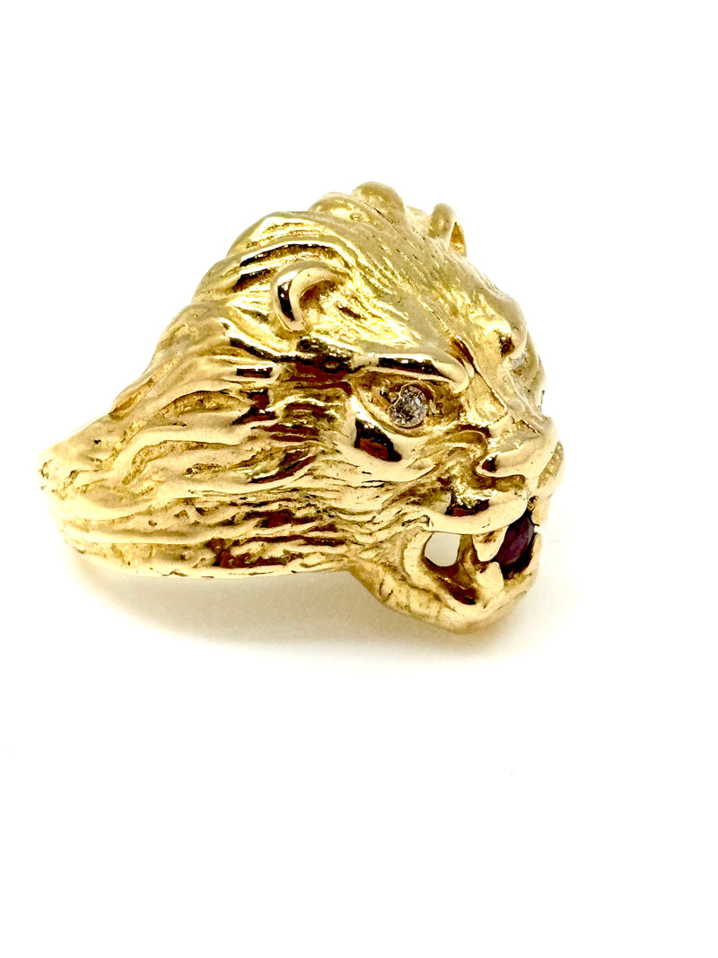 BAGUE TETE DE LION