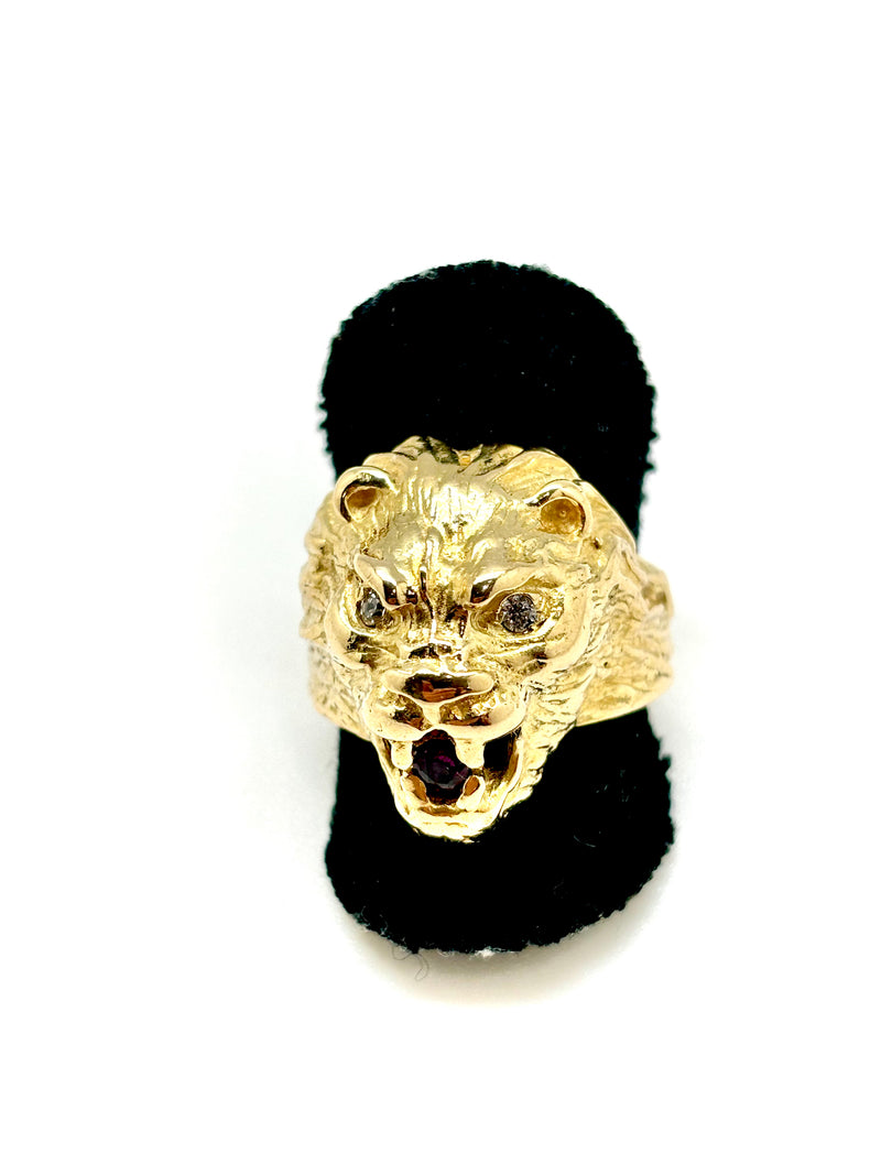 BAGUE TETE DE LION