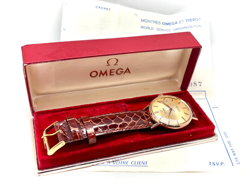 OMEGA SEAMASTER DE VILLE OR/CUIR