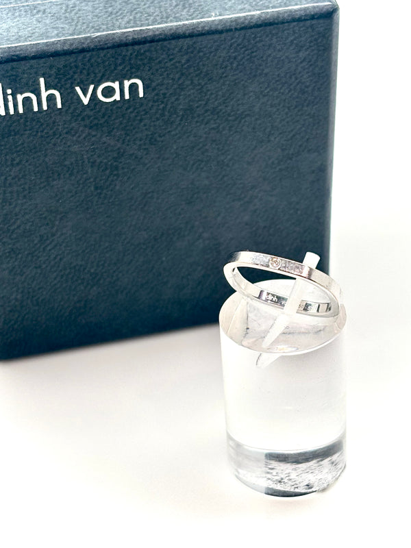 BAGUE DINH VAN CUBE 1 DIAMANT