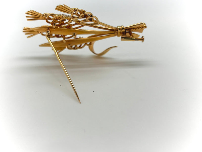 BROCHE BOUQUET DIAMANTS