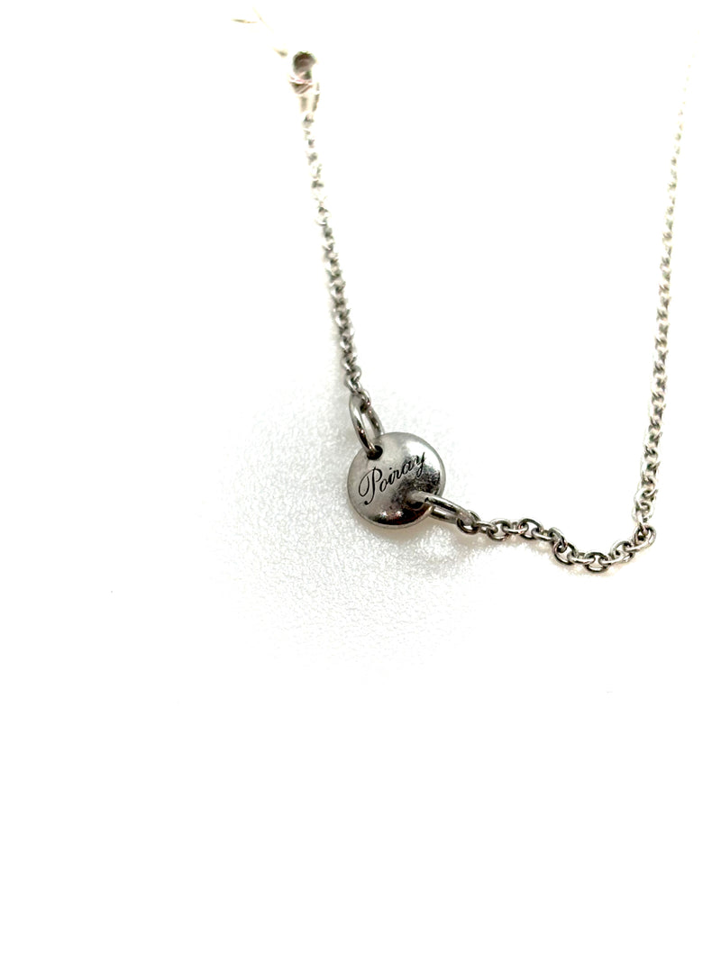 POIRAY COLLIER COEUR ENTRELACE DIAMANTS