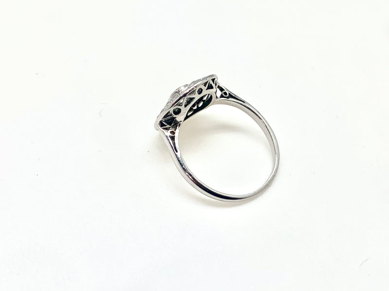BAGUE PLATINE DIAMANTS VINTAGE